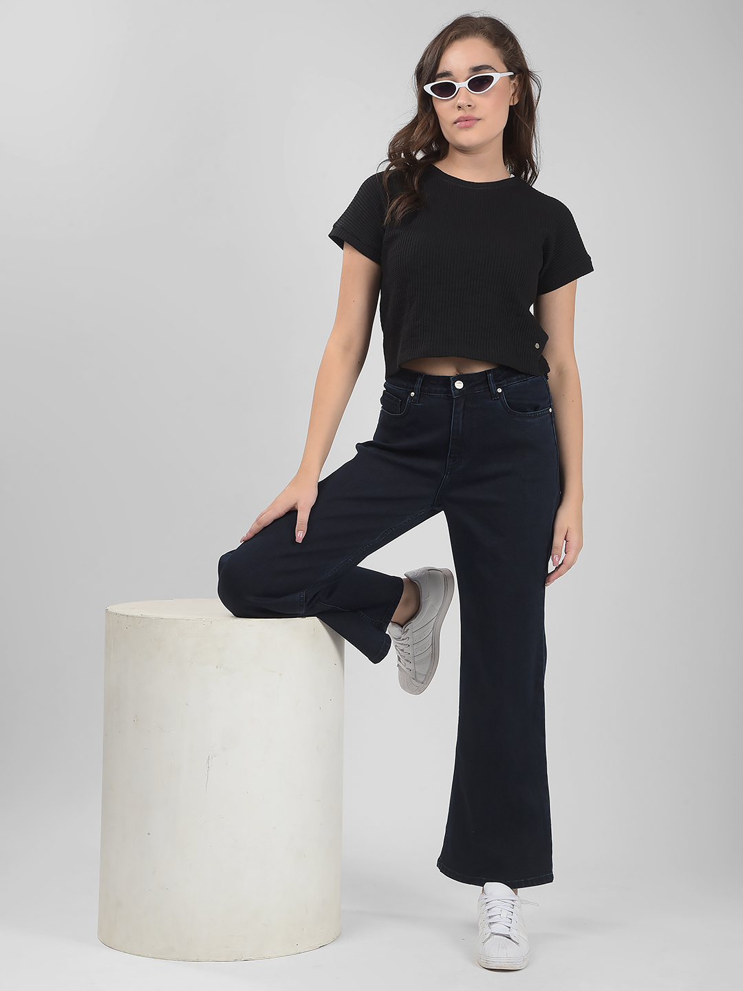 Numero Uno Women Solid Dark Blue Jeans